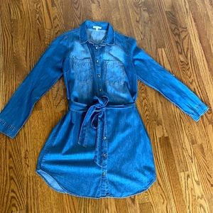 Ladies denim shirt dress size M Charlotte Russe